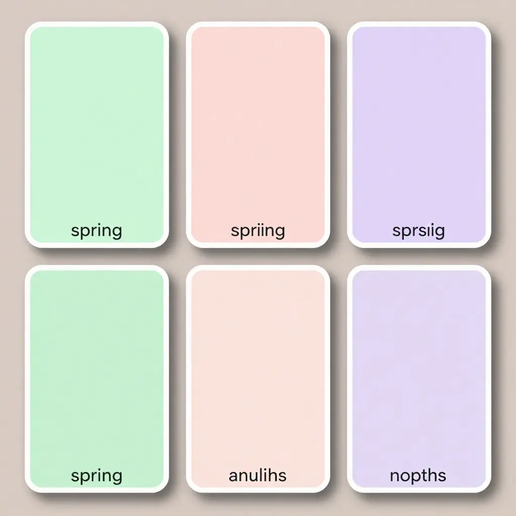 Color palette swatches for seasonal analysis